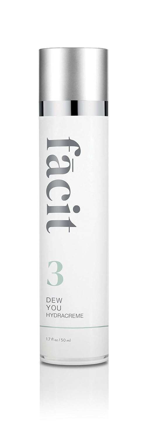 Fācit Skincare Dew You Hydracreme- Cosmeceutical grade moisture rich cream with Hyaluronic Acid, Vitamin C, and Algae Extracts.
