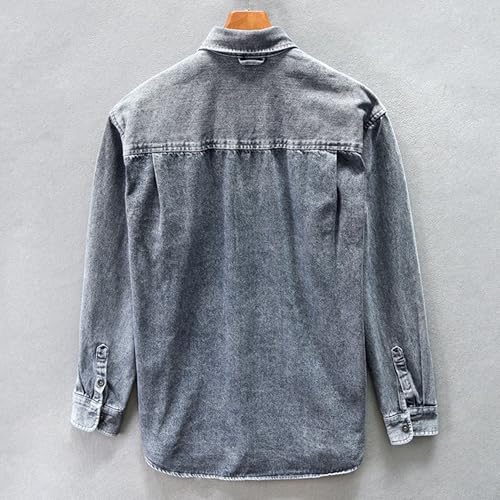 Chaqueta de mezclilla para hombre estilo casual slim fit miniatura 3