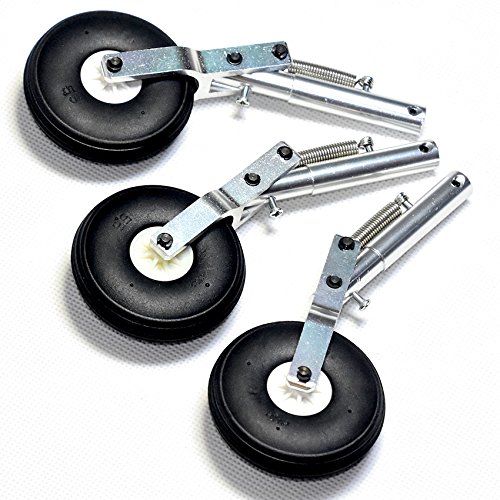 3 szt. 130 mm aluminiowa amortyzator sprężynowy 4,0 mm nagrywanie z oponą PU
