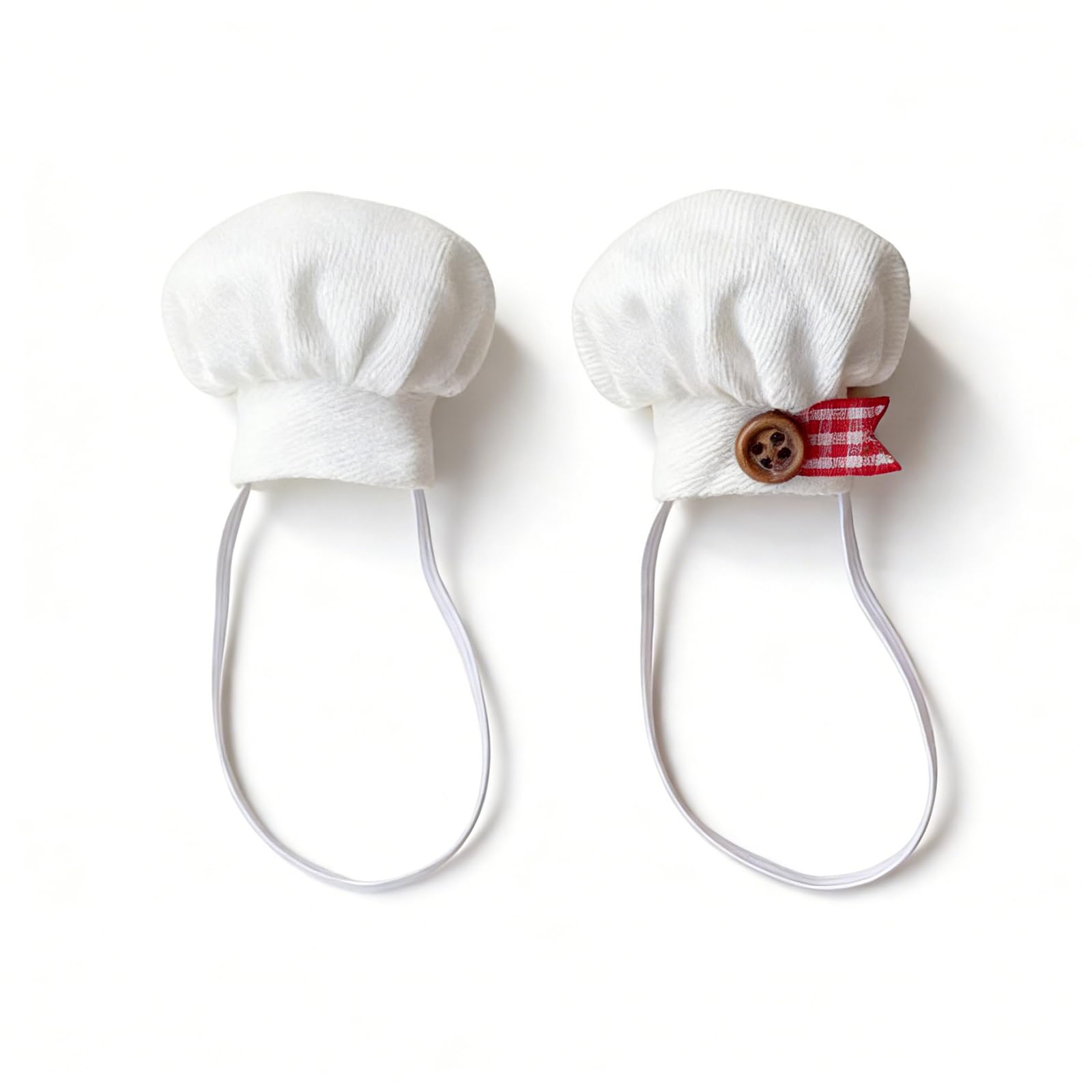 2 Pack Bearded Dragon Chef Hats, Adjustable Cotton Small Animal Cooking Caps, Halloween Costume & Photo Prop Outfit Accessories for Reptiles, Hamsters, Rats, Leopard Geckos, Ferrets & Hedgehogs