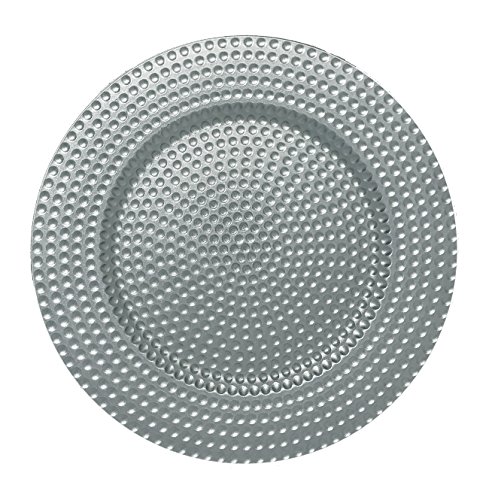 Set de 12 Platos Cargadores de Fiesta Premium 13 pulg Plateados miniatura 1