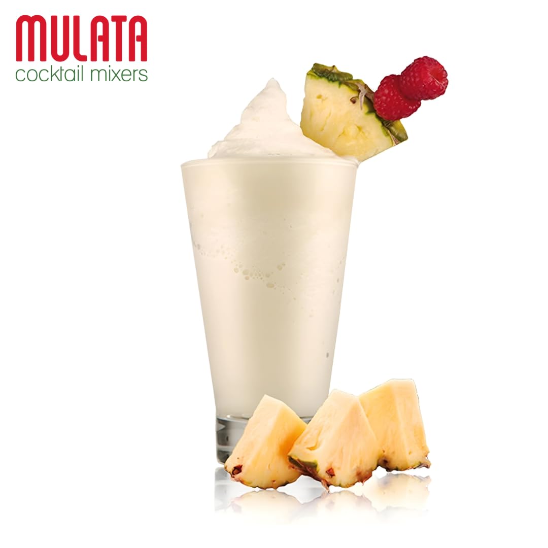 Mulata Concentrado Piña Colada 1.5L - Concentrado para 25 piñas coladas perfectas y fáciles en segundos - Elaborado con zumo de piña y aroma natural de coco