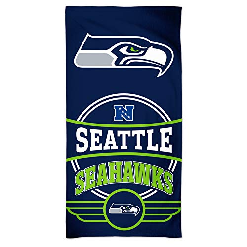 Wincraft NFL Badetuch Seattle Seahawks Logo Beach Towel Handtuch Strandtuch 150x75cm