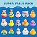 JOYIN 30 Pcs Rubber Ducks, Random Assortment Ducks Bulk with Mesh Carry Bag, Mini Rubber Duckies for Baby Bath Toys, Kids Toddler Summer Pool Toys Birthday Gifts Party Favors