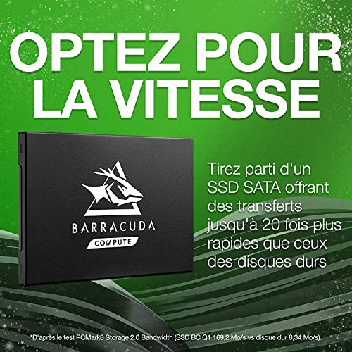 Image of Seagate Barracuda Q1 SSD 480GB Internal Solid State Drive 2.5 Inches(6.35cm) SATA 6Gb /s for PC Laptop Upgrade 3D QLC NAND (ZA480CV1A001)