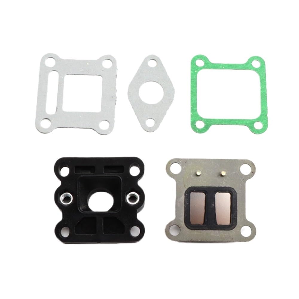 1 Set of 47cc 49cc Carburetor Reed Valve Mainfold Kit Pocket Bike Fit for Mini ATV/Dirt Bikes