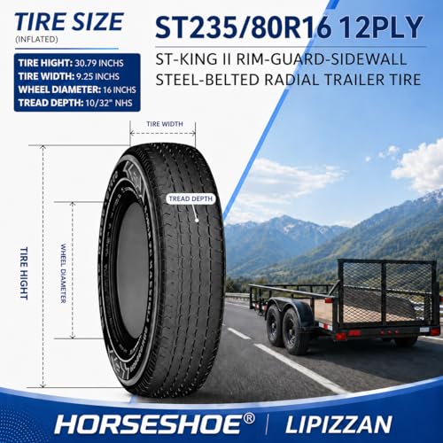 Horseshoe Lipizzan ST-KING II Trailer Tire