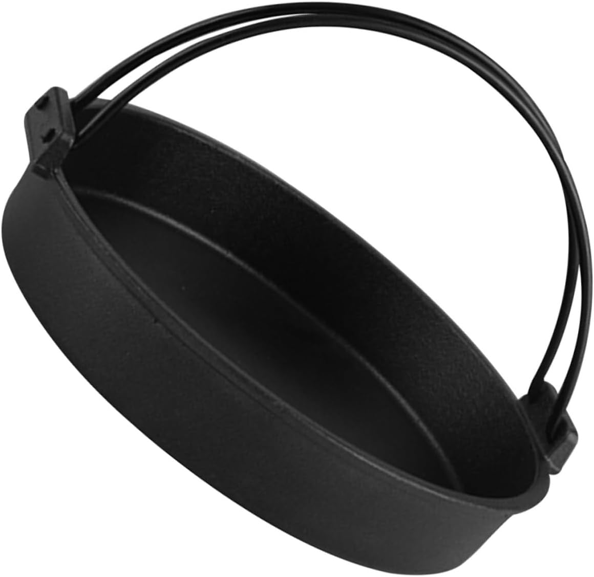 Cabilock Cookware Accessory Iron Wok Pan Dry Pot Double Handles Japanese Style Casserole Pot