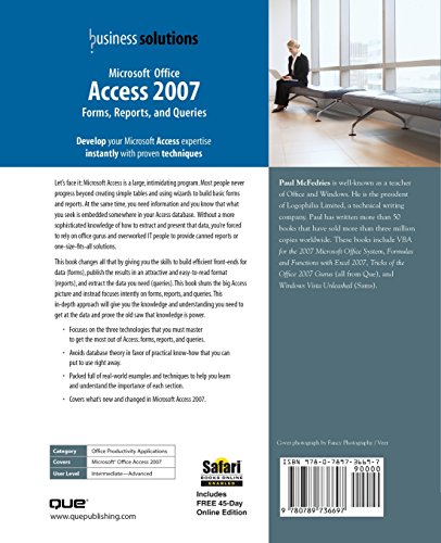 Microsoft Office Access 2007 Forms, Reports, and Queries - Image 2