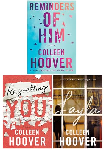 Colleen Hoover Novels 3 Books Collection Set (Reminders of Him, Regretting You & Layla)