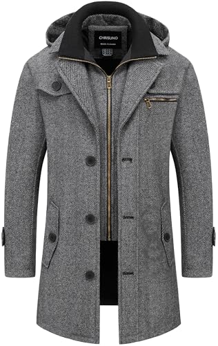 Image of Chrisuno Mens Wool Jacket Men
