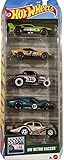 Hot Wheels Retro Racers 5 Pack [El Segundo Coupe, GT Scorcher, '32 Ford, Volkswagen Kafer Racer, 1967 Ford GT40 MK.IV] 1:64 Scale Diecast Toy Vehicles