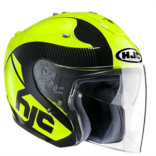 Casco de moto HJC FG-JET ACADIA MC4, Negro/Amarillo, L