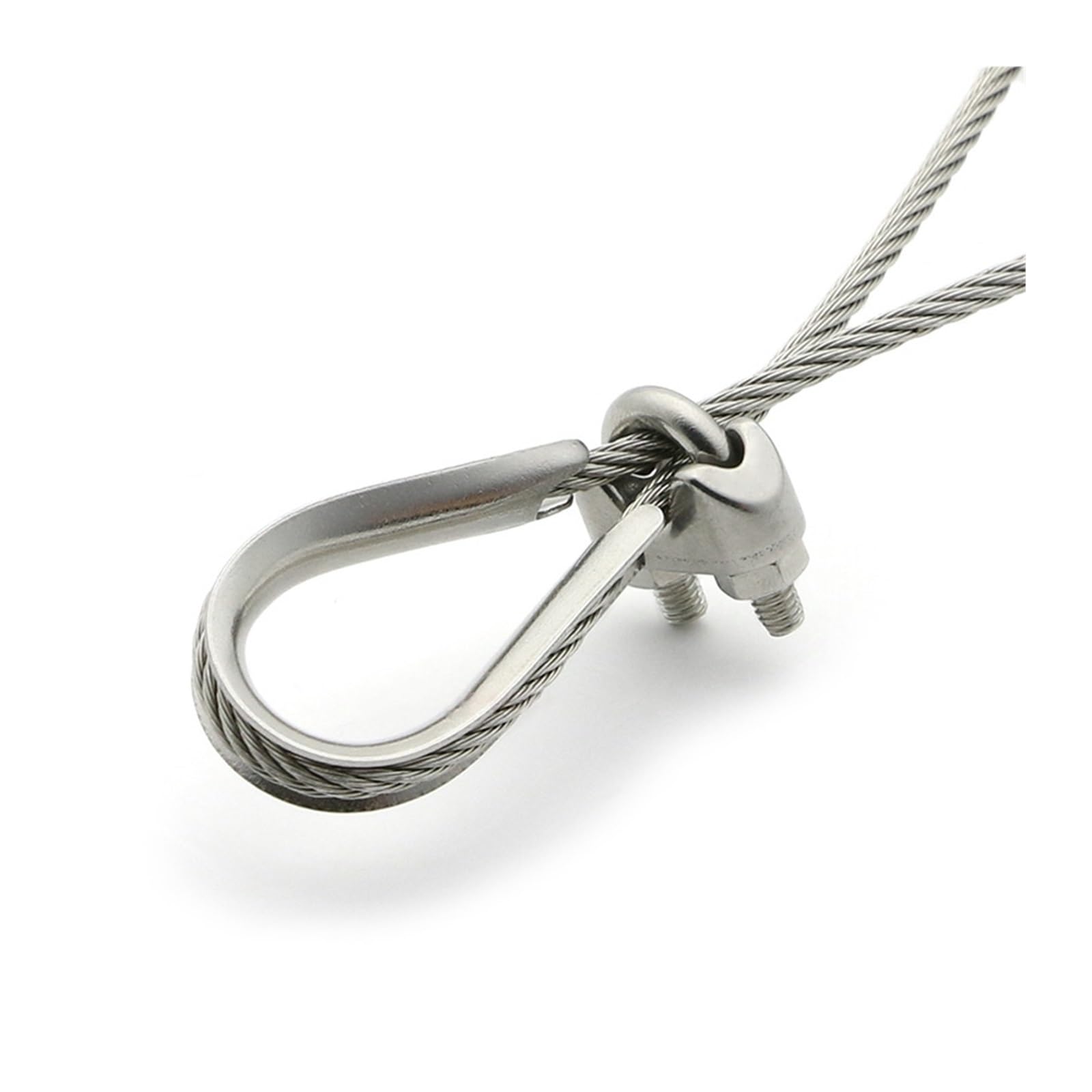1-10 Uds M1.5-M32 Dedales De Acero Inoxidable 304 Abrazadera Anillo Cable Cuerda Funda Protectora Aparejo(M16,316_5PCS)