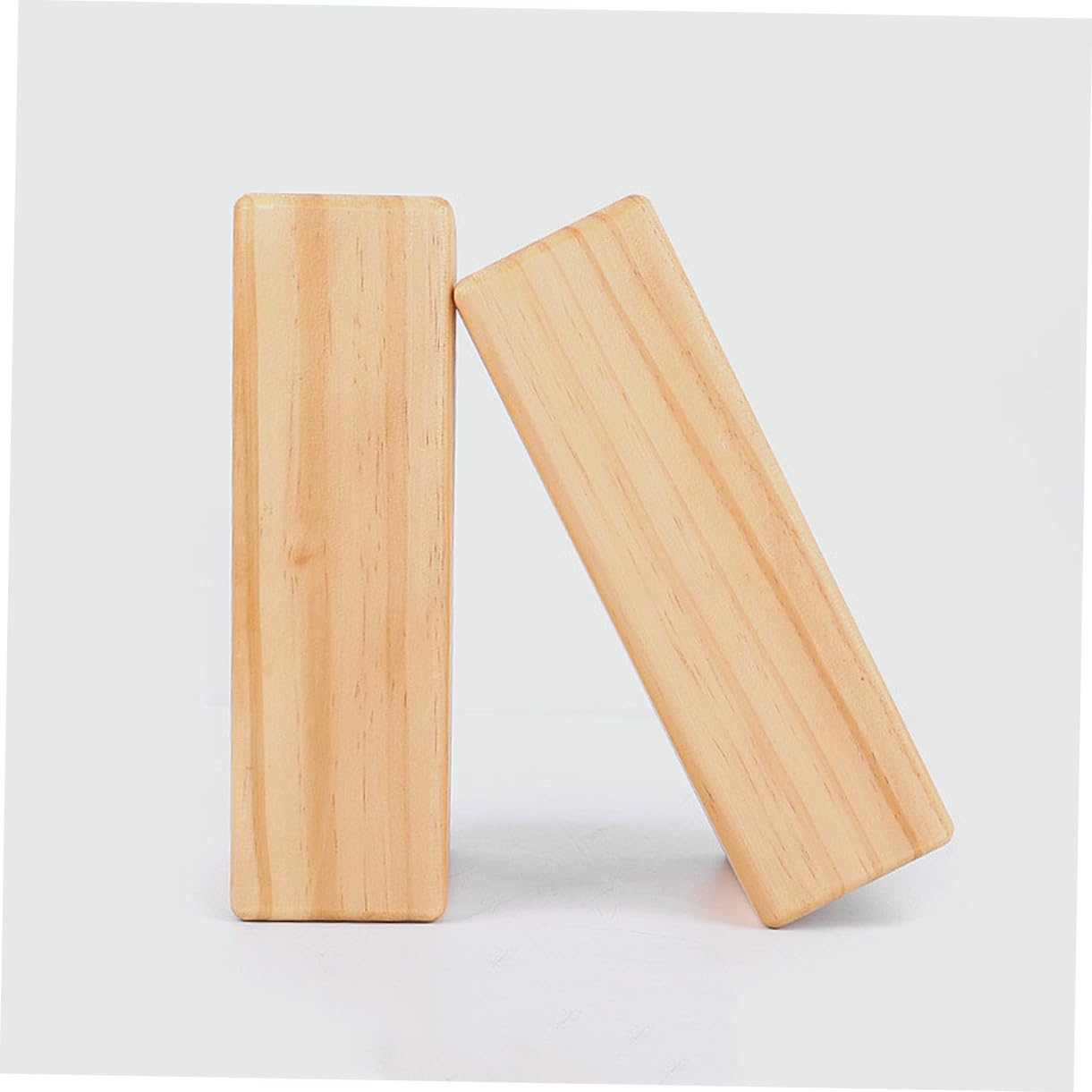 BRIGHTFUFU Lightweight Yoga Blocks Solid Wood Comfortable Non-slip Yoga Props for All Levels