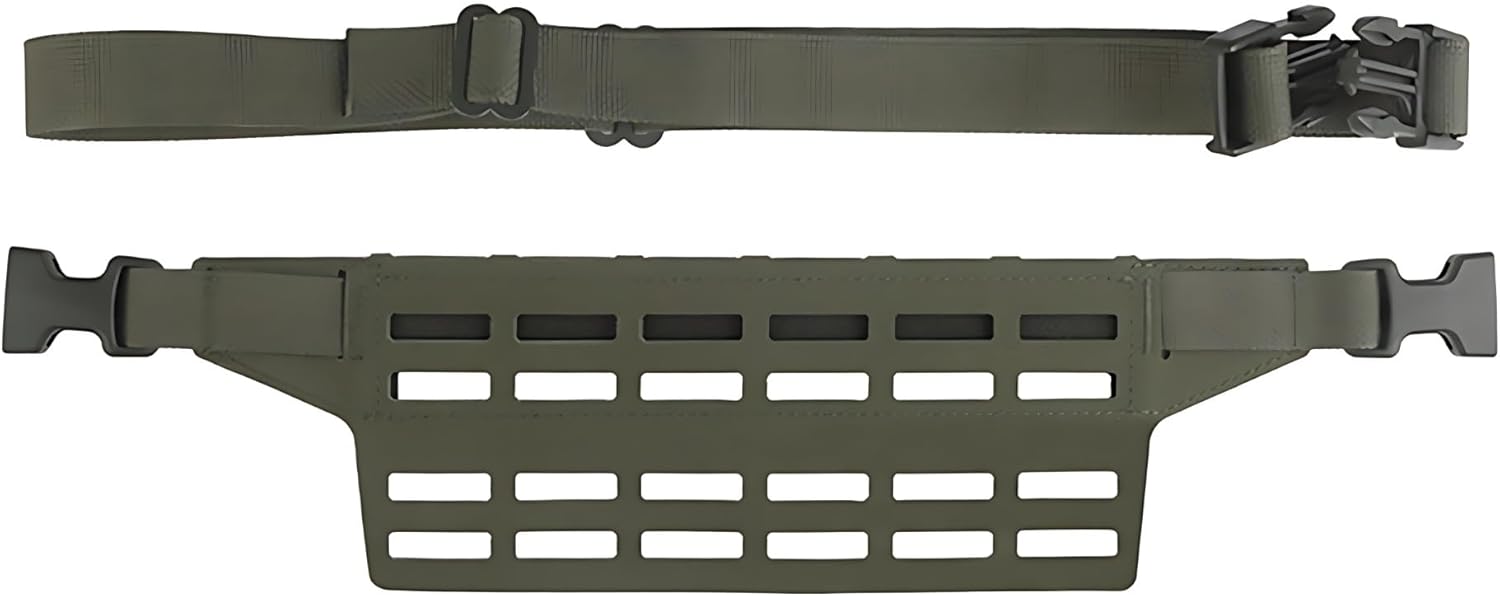 Tactical Fanny Pack Adapter Panel Waist Belt Extension Platform for Molle Pouches Magazine Pouch 6 Slot MOLLE Wide Fanny Pack