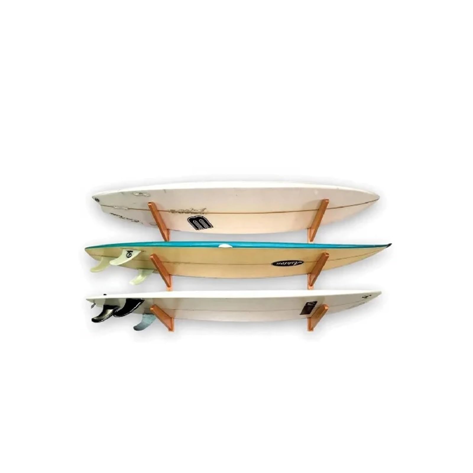 Soporte for exhibir Tablas de Surf en la Pared con Capacidad for 3 Tablas de Surf. para Tablas de Surf