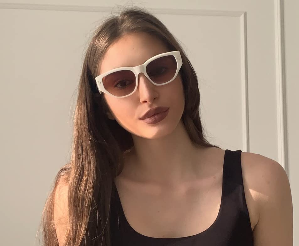 FEISEDY Sunglasses Womens, Retro Cat Eye Sunglasses, Fashion Vintage Cute Stylish UV400 Sunnies B23653