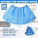 Jeere 600 Packs Disposable Boot Shoe Covers Non Slip Thick Extra Booties for Shoes Covers Durable for Men Women (Blue)