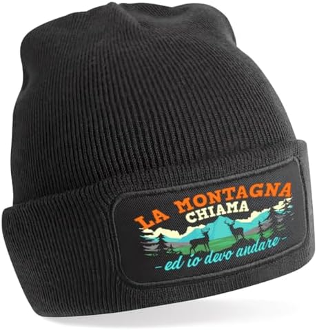 TeeDesign Berretto Montagna. Abbigliamento per Uom...