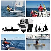 FitsT4 Sports Segelhandschuhe mit ¾-Finger und Griff Paddelhandschuhe – Ansicht 7