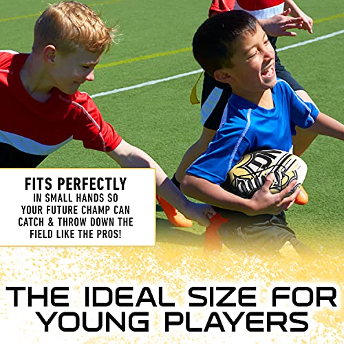 Image of Franklin Sports NFL Team Mini Footballs - Youth 8.5 inch Official NFL Licensed Football + Air Pump Set