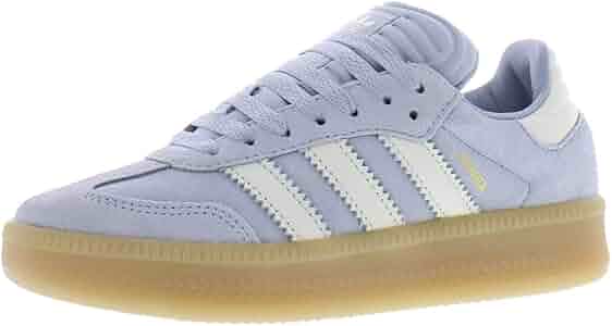 Amazon.com | adidas Samba XLG GS Boys Shoes Size 3.5, Color: Halo  Silver/Off White/Gum 4 | Sneakers
