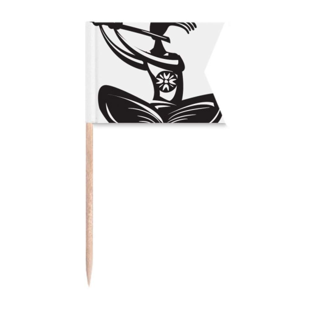 Drapeau mexicain cure-dents Flute Celebrate avec marquage double face
