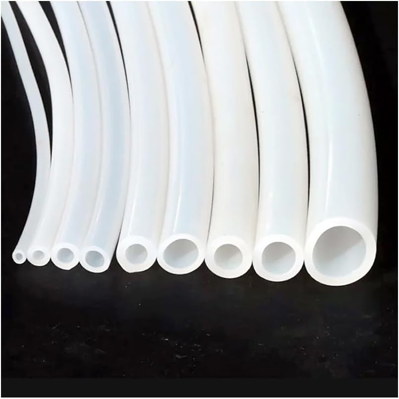 Flexible Silicone Rubber Capillary Pipe High Temp Resistant Industrial Grade Tube ID 2mm 3mm 4mm‑10mm 5M(4mmX8mmX5meters)