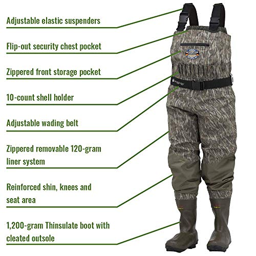 frogg toggs zip front waders