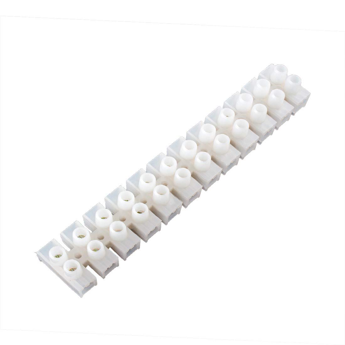 5pcs 600V 100A doppia 12 posizioni morsettiera a vite barriera elettrica Block Block(5 stücke 600 ν 100A Zweireihig 12 Positionen Schraubklemme Elektrische Barriere Streifenblock