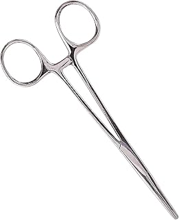 MABIS Kelly Medical Locking Forceps, Silver, 5.5"