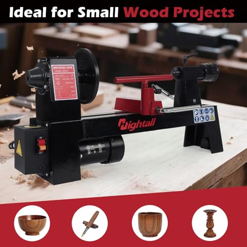 Hightall 8x12 Inch Benchtop Wood Lathe