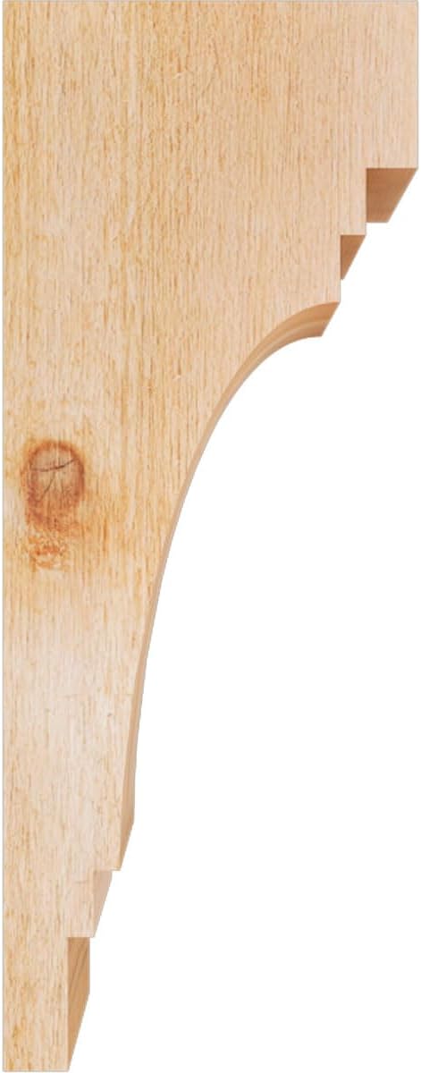 Ekena Millwork COR04X08X20PEC00RWR 4"W x 8"D x 20"H Pescadero Rough Sawn Corbel, Western Red Cedar