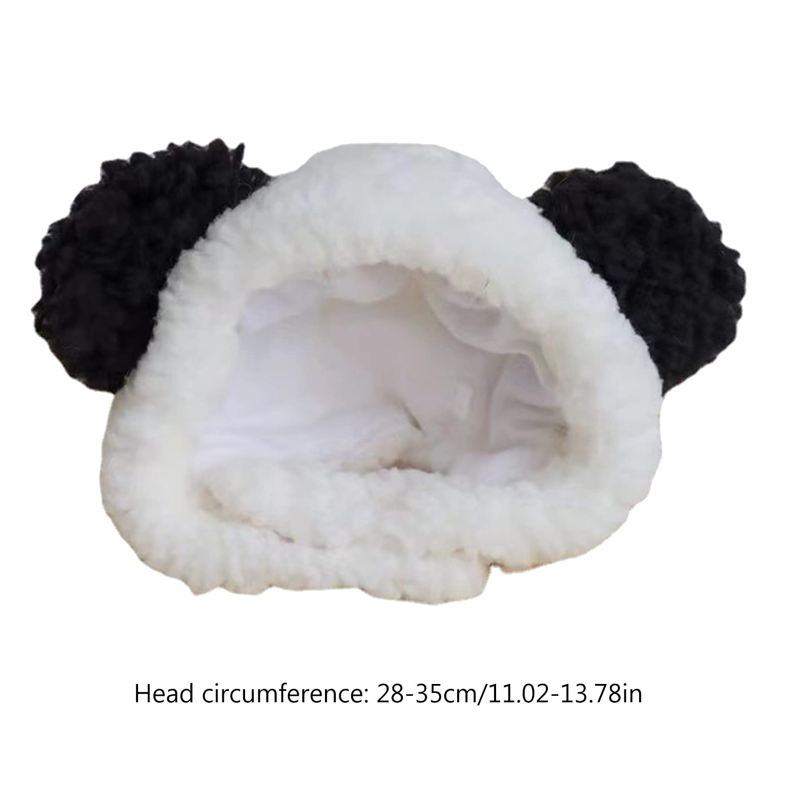 TEBI Joli chapeau pour chat Costume de panda avec oreilles Garde au chaud Accessoires de cosplay pour chats et chiens Chapeau de costume pour chat TEBI Joli chapeau pour chat Costume de panda avec oreilles Garde au chaud Accessoires de cosplay pour chats et chiens Chapeau de costume pour chat