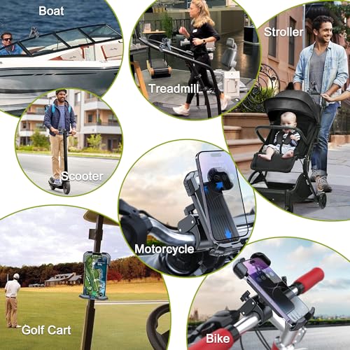 Ehy Golf Cart Phone Mount Holder For Iphone, Galaxy, Google Pixel And All Cell Phone'S Models, Universal Phone Holder For Golf Carts, Atv, Utv, Bike thumb #5