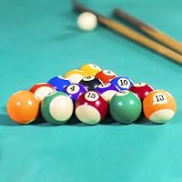 Keenso 16 db-os Mini Biliárdgolyó Készlet - 32mm Amerikai Biliárd Kiegészítő Gyerekeknek, Műgyantából, Többszínű, Könnyű Hordozhatóság 6