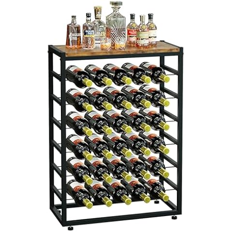 YOLEO 30 Bottles Freestanding Wine Rack Cover