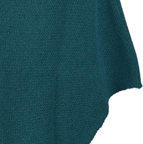styleBREAKER-Damen-Feinstrick-Poncho-einfarbig-Aermellos-Rundhals-Cape-Ueberwurf-Strickponcho-Einheitsgroesse-08010078