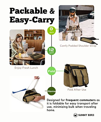 Sunny Bird Insulated Lunch Bag Tactical Lunch Box Cooler For Men And Women (Bark Brown) #TOP3