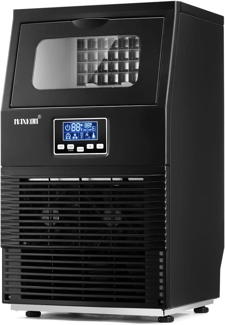 Maxkon 38kg Commercial Ice Cube Maker Machine Home Benchtop Countertop