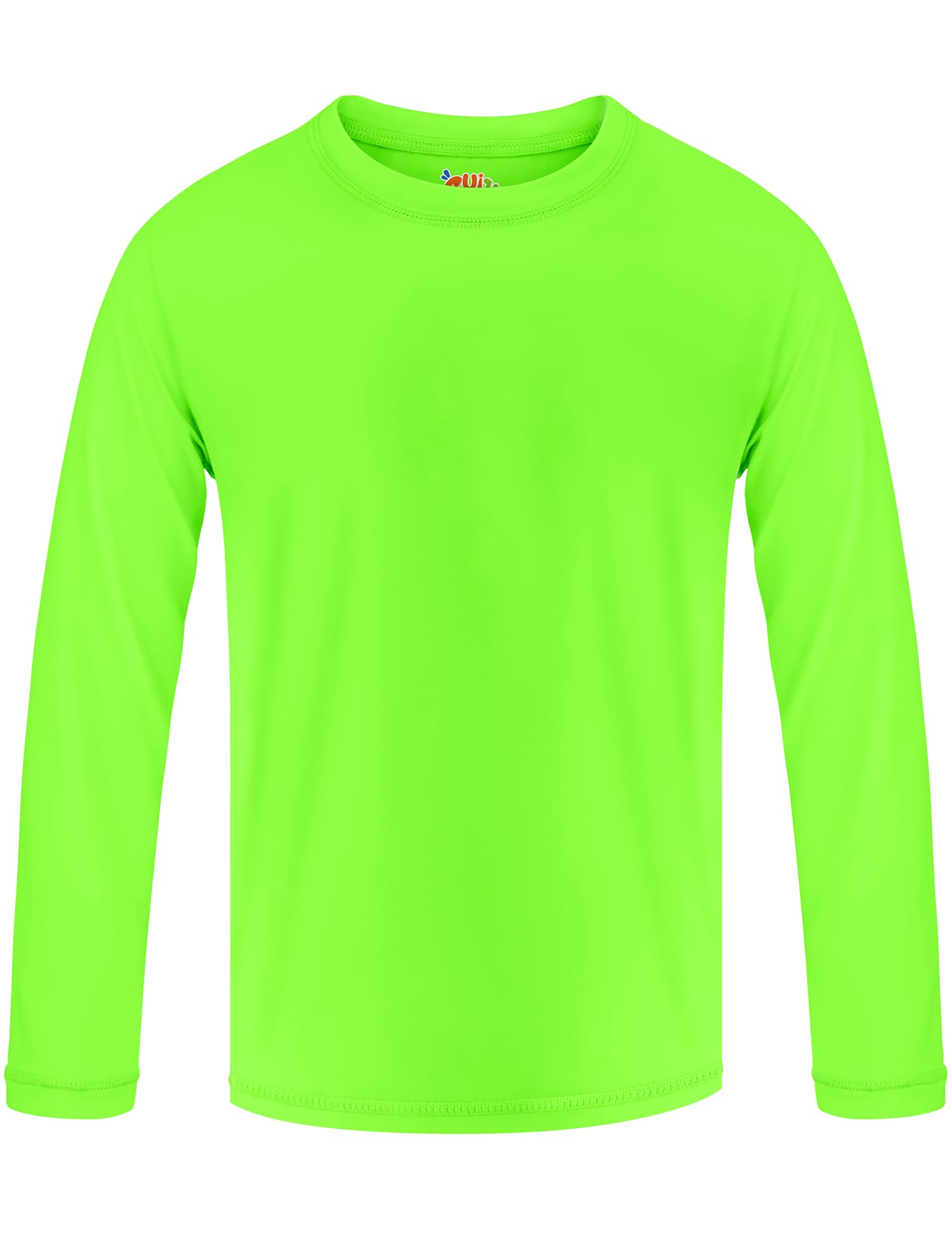 Boys Rash Guard Swim Shirt Long Sleeve Shirts UPF 50+ Sun Shirt Quick Dry Fit Neon Tees Activewear for Kids Girls Youth 2-16Y