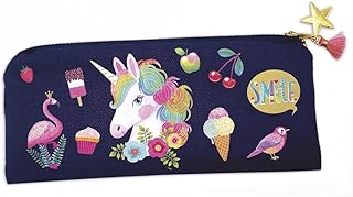Janod - Pencil case to decorate and personalise - Les Ateliers Déco - Set for creative leisure activities for children - Fine motor skills and concentration - From 7 years, J07917, Medium