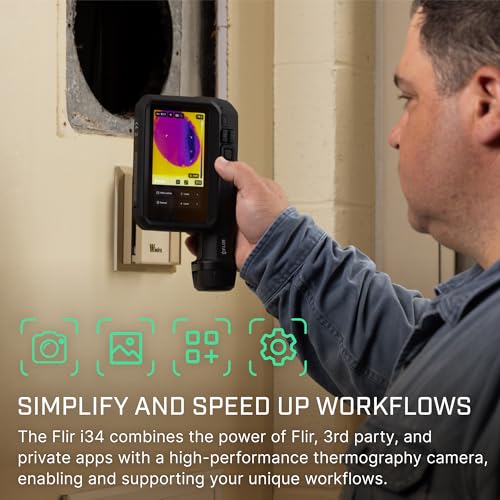 Image of Flir i34: 240x320 App-Enabled Thermal Camera with ACE OS | MSX, 40 mK NETD, AssetLink, Ignite cloud, building /electrical /HVAC, battery, charger, case