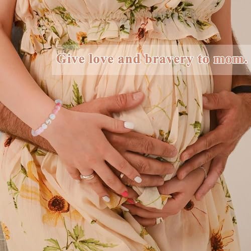 SmileBelle Pregnancy Gifts for Expecting Mom, Pregnant Mom Gifts as Mother to Be Gift Healing Bracelet for Pregnant Women as Pregnancy Must Haves Expecting Mama Essentials as New Moms Gift2