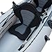 Elkton Outdoors Cormorant 2 Person Tandem Inflatable Fishing Kayak, 10-Foot with EVA Padded Seats, Includes 2 Active Fishing Rod Holder Mounts, 2 Aluminum Paddles, Double Action Pump and More