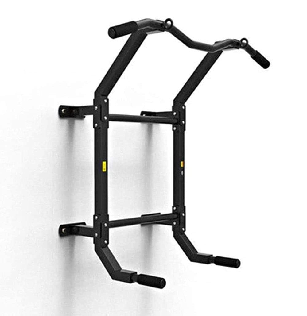 Wall Mounted Pull Up Bar and Dip Station Chin Up Bar Dip Stands for Indoor Home Gym Workout