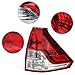 Huray Tail Light for Honda CRV 2012 2013 2014 Taillight Assembly Brake Lamp Replacement 33550-T0A-A01 Passenger Side (Right)