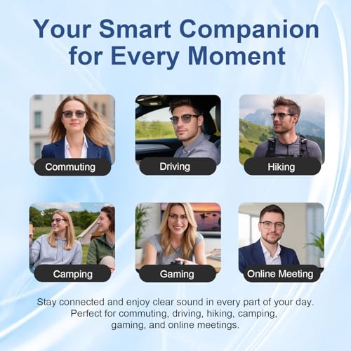 Image of AI Smart Glasses, Real-time Translation Bluetooth Glasses, Unisex