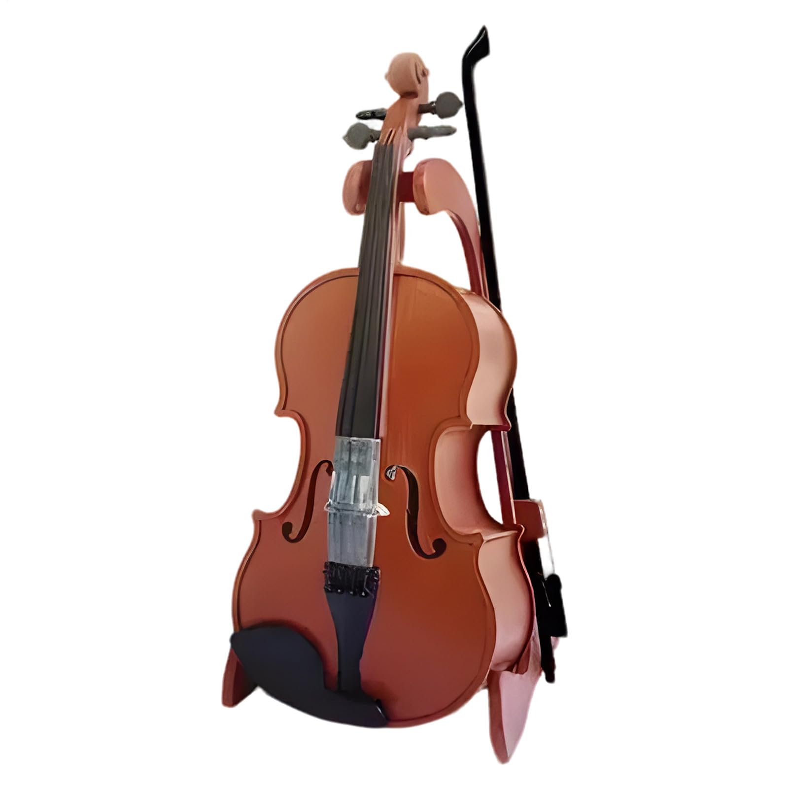 Tiny Violin - Miniature Violin That Plays Sad Music | Tabletop Instrument Ornament, Decorative Musical Toy for Desk Bedside Bookshelf Display Home Decor | Worlds Smallest Vìolin Model